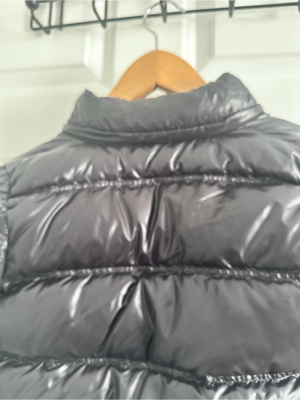 Burberry Black Gloss Quilted Puffer Jacket with Hood - Picture 6 of 14